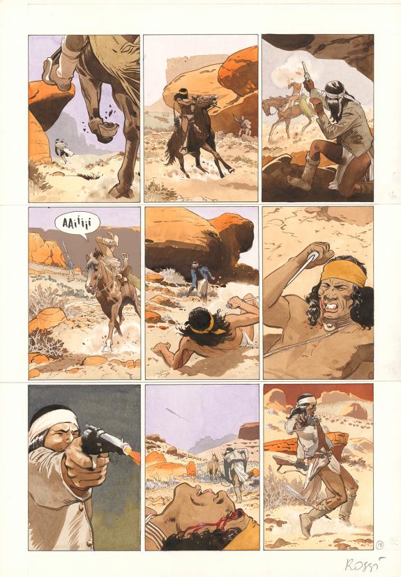 Christian Rossi - Comanche Trail, Planche originale n&deg; 19