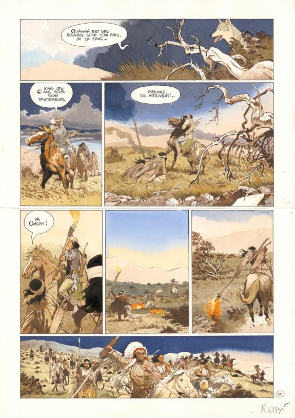 Christian Rossi - Comanche Trail, Planche originale n&deg; 35, r