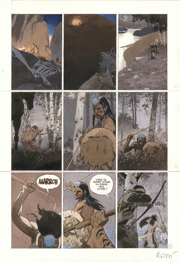 Christian Rossi - Comanche Trail, Planche originale n&deg; 51, r