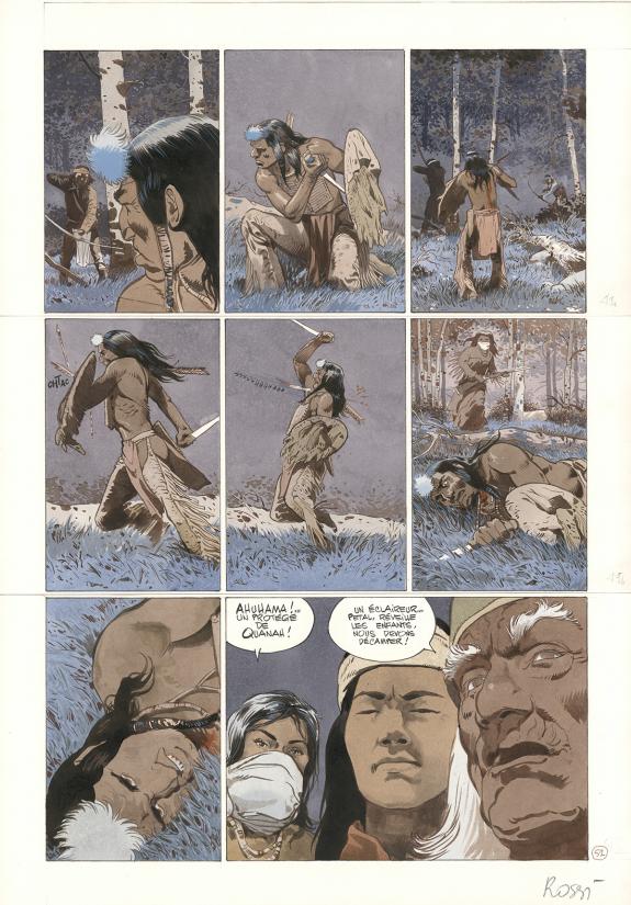 Christian Rossi - Comanche Trail, Planche originale n&deg; 52, r
