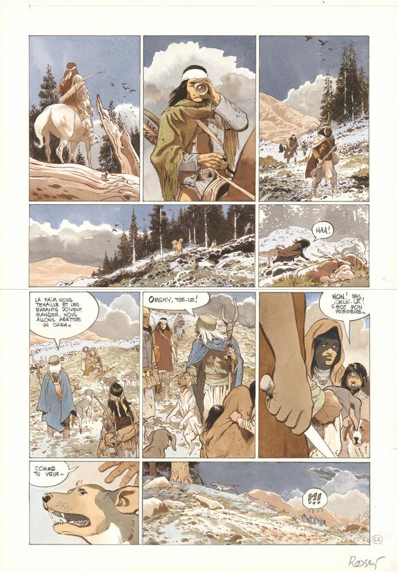 Christian Rossi - Comanche Trail, Planche originale n&deg; 54, p