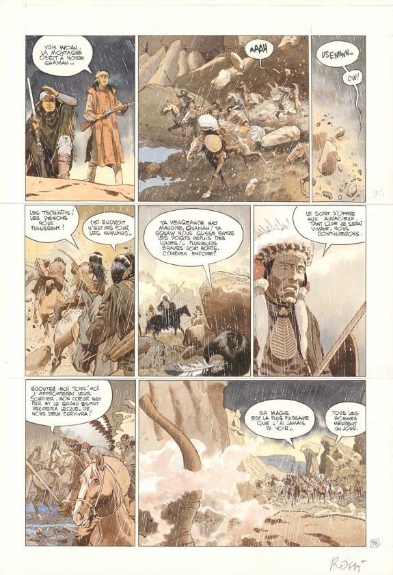 Christian Rossi - Comanche Trail, Planche originale n&deg; 98, p
