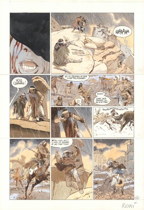 Christian Rossi - Comanche Trail, Planche originale n&deg; 102, 