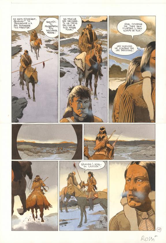 Christian Rossi - Comanche Trail, Planche originale n&deg; 107