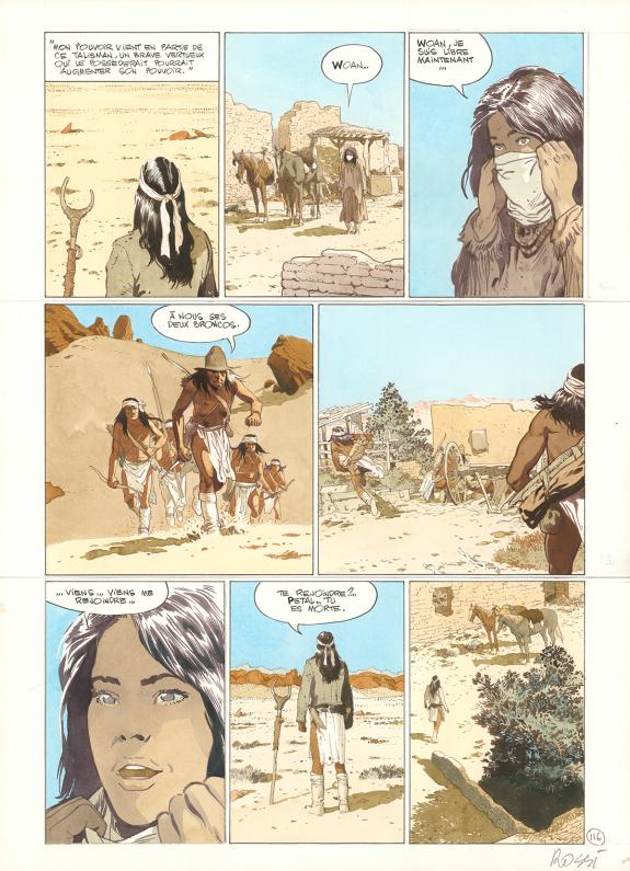 Christian Rossi - Comanche Trail, Planche originale n&deg; 116