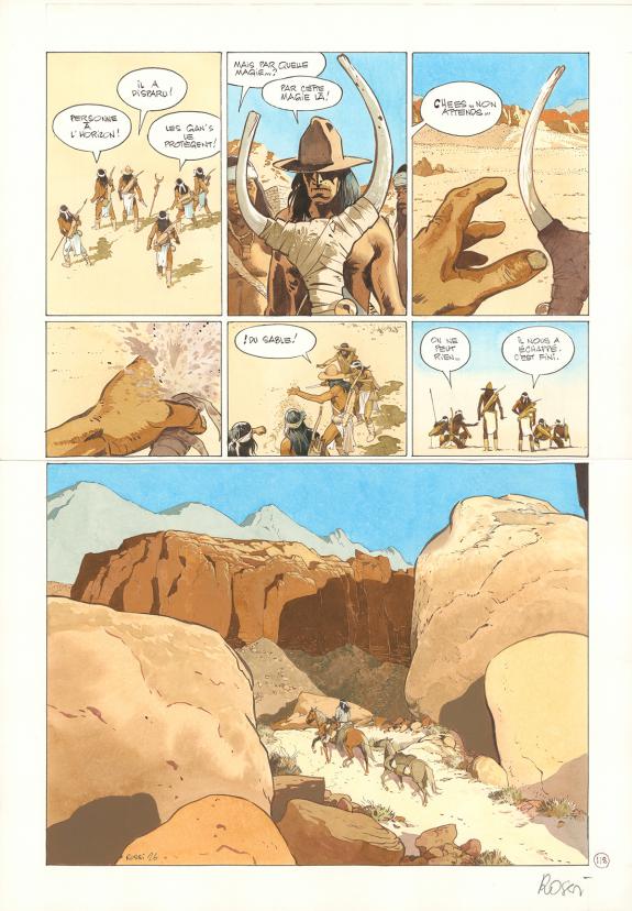 Christian Rossi - Comanche Trail, Planche originale n&deg; 118