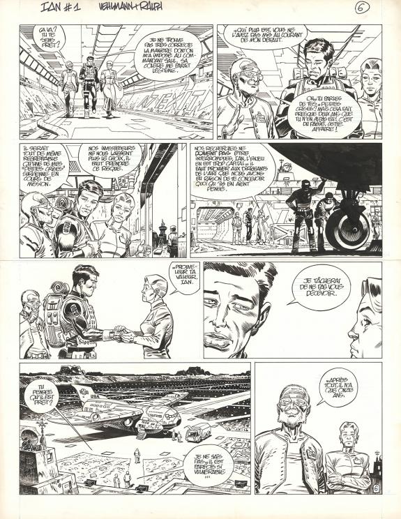 Ralph Meyer - IAN, Un singe &eacute;lectrique, Planche originale n&deg;