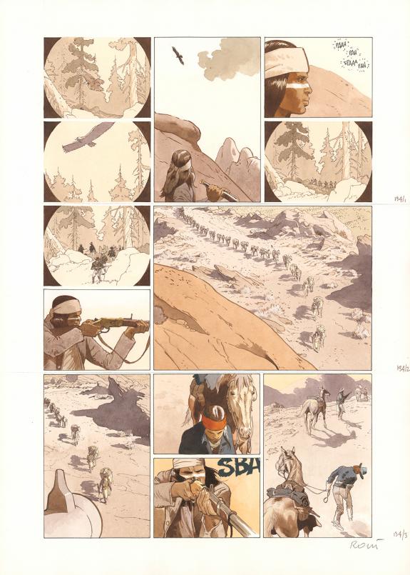 Christian Rossi - Golden West, Planche originale n&deg;134