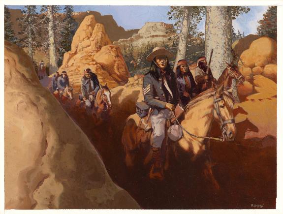 Christian Rossi - Golden West, Illustration originale in&eacute;dit