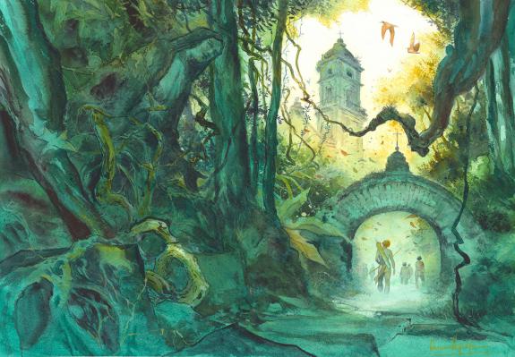 Emmanuel Lepage - La Terre sans Mal, Illustration originale