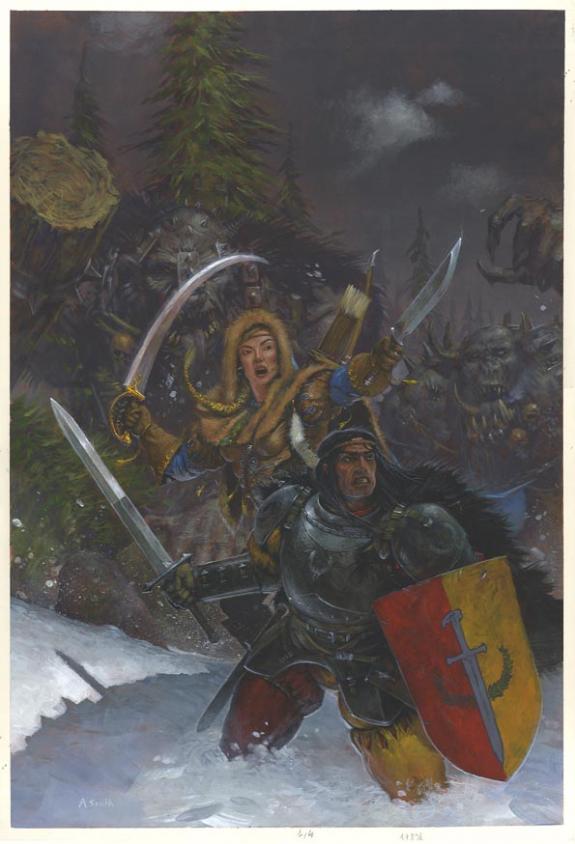 Adrian Smith - Warhammer, couverture de roman warhammer, ill