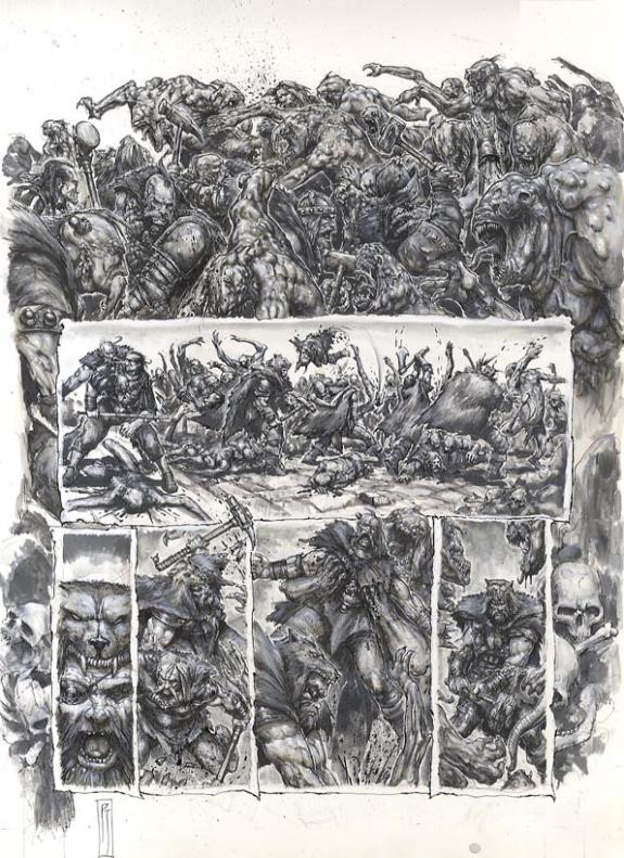 Paul Jeacock - Planche originale Warhammer