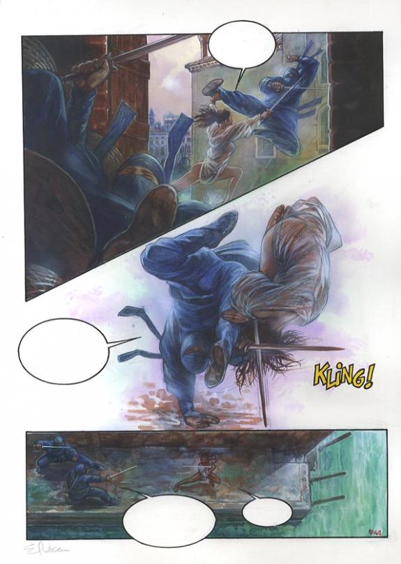 Eric Puech - L'Immortel, La Perle du Dragon, Planche origina
