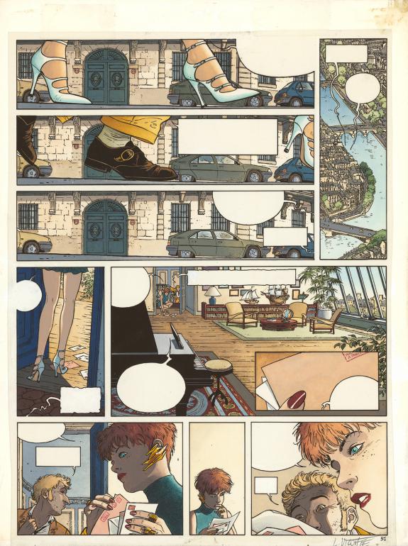 Laurent Vicomte - Sasmira, L'Appel, Bleu de mise en couleurs