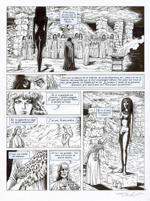 Ersel - Claymore, Planche 19 - copies collées pour les texte