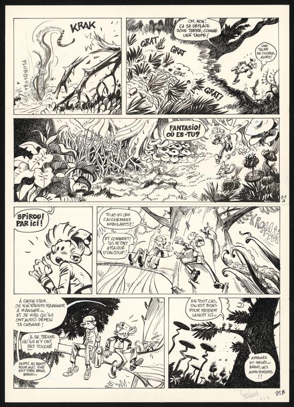 Yoann - Spirou et Fantasio, Alerte aux Zorkons, Planche orig