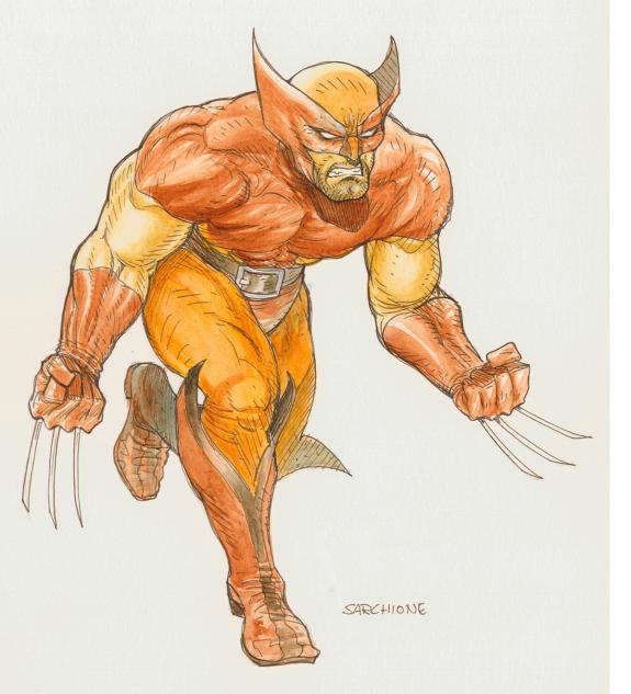 Antonio Sarchione - Wolverine, illustration originale