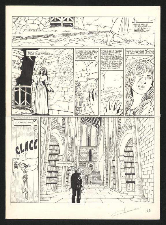 Viviane Nicaise - Sang-de-Lune, Sang-Délire, Planche origina