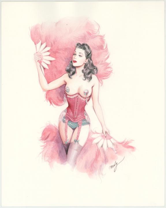 Maly Siri - Pin-up Art, Illustration originale intitulée "Th