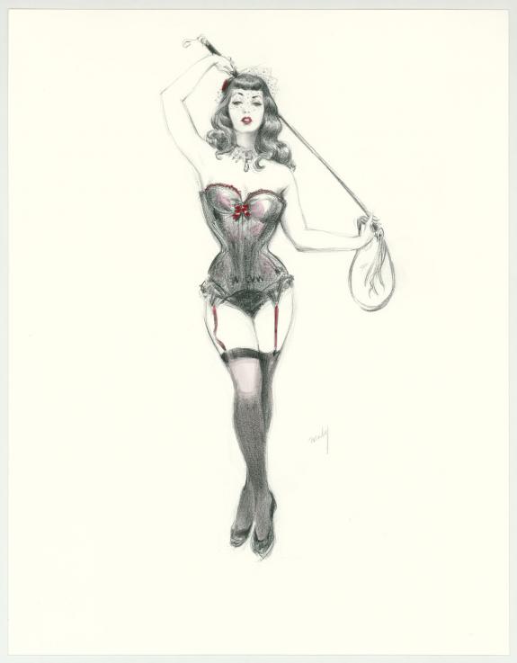 Maly Siri - Pin-up Art, Illustration originale intitulée "Wa