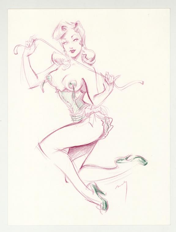 Maly Siri - Pin-up Art, dessin original