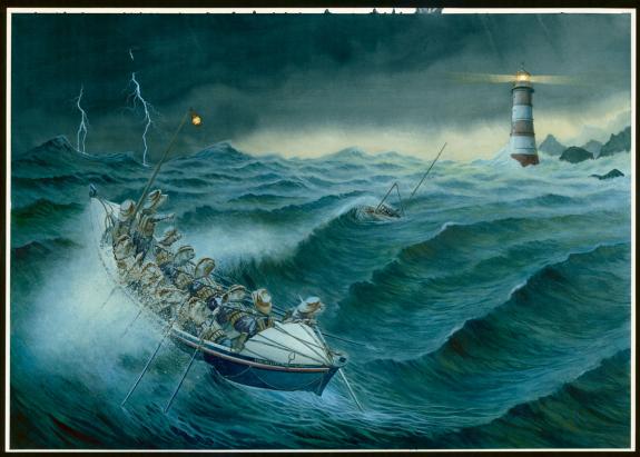 Christopher Dunn - Illustration originale, "Rescue From The 