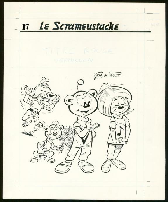 Gos / Walt - Le Scrameustache, Les Galaxiens s'en vont en ga