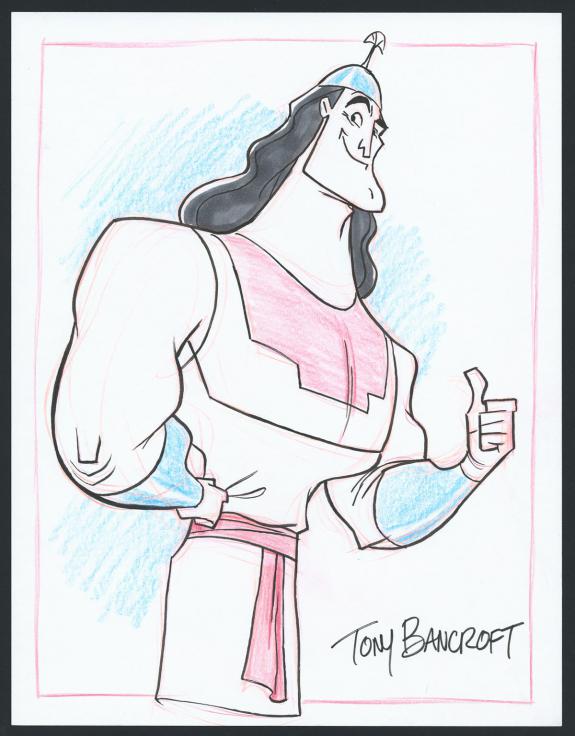 Tony Bancroft - Illustration originale - Kronk 