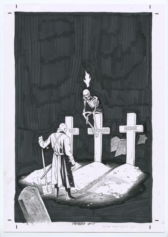 Ben Stenbeck - Hellboy, Illustration originale 