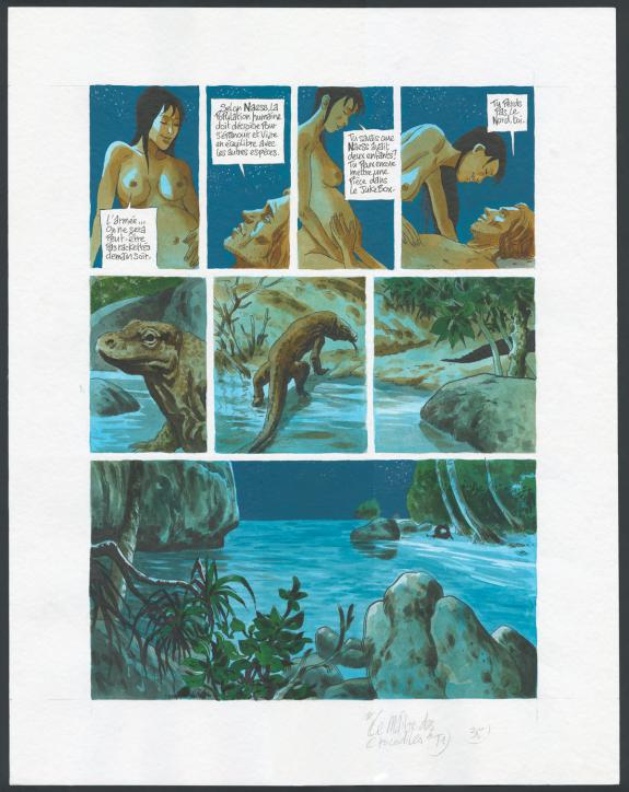 Jean Denis Pendanx - Le Maître des Crocodiles , Planche orig