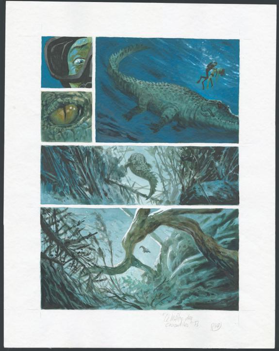 Jean Denis Pendanx - Le Maître des Crocodiles , Planche orig