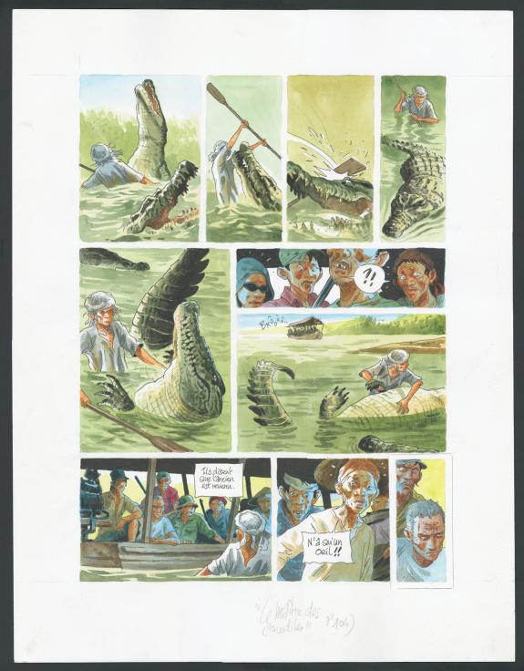 Jean Denis Pendanx - Le Maître des Crocodiles , Planche orig