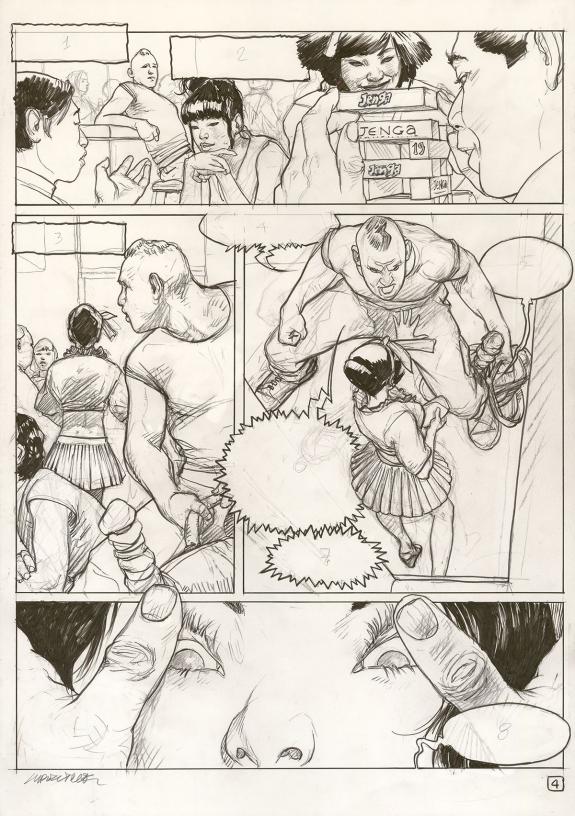 Tanino Liberatore - planche originale de bd sur un scénario 