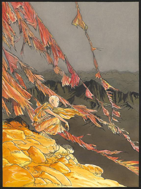 Georges Bess - Le Lama Blanc, La Seconde vue, Ilustration or