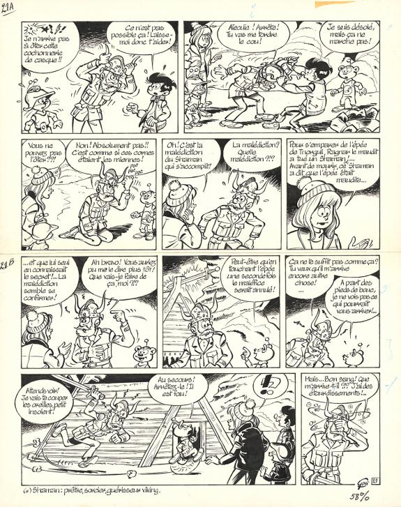 Roland Gos - Le Scrameustache, La saga de Thorgull, Planche 