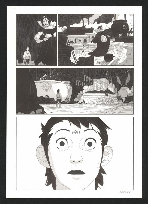 Bertrand Gatignol - Les Ogres-Dieux, Petit, Planche original