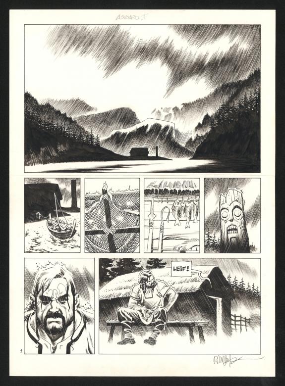 Ralph Meyer - Asgard, Pied-de-fer, Planche originale n&deg;01
