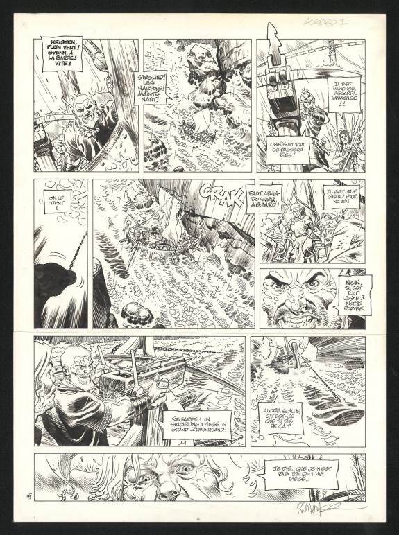 Ralph Meyer - Asgard, Pied-de-fer, Planche originale n&deg;47