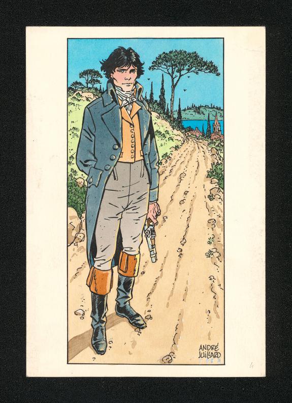 Andr&eacute; Juillard - Arno, Illustration originale r&eacute;alis&eacute;e en 19