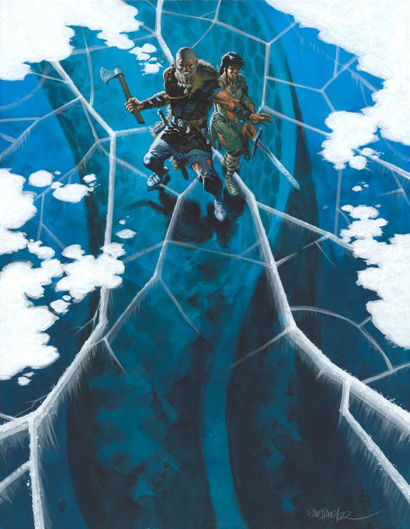 Ralph Meyer - Asgard, Le Serpent-Monde, Couverture originale
