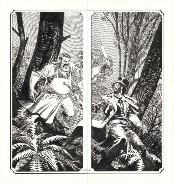 Ralph Meyer - Undertaker, Illustration originale pour un ex-