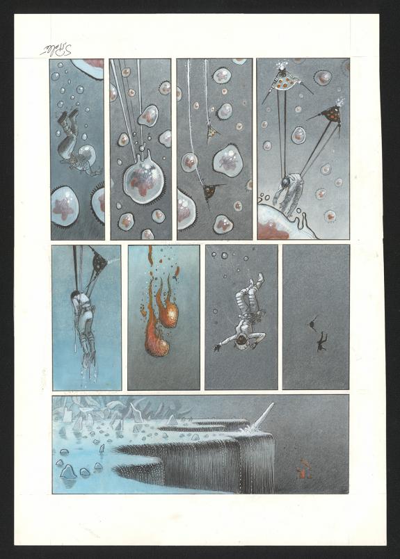 Serge Pellé - Orbital, Contacts, Planche originale n°47