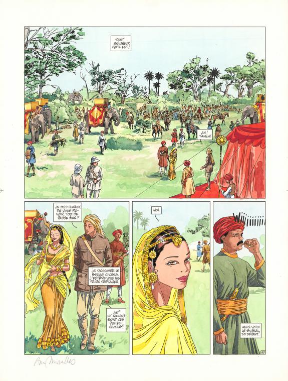 Ana Miralles - Djinn, Le Pavillon des plaisirs , Planche ori