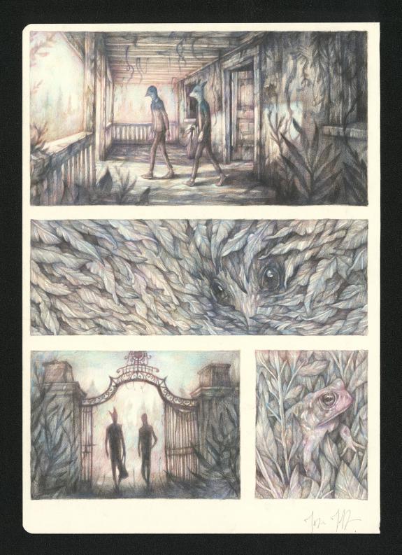 Marco Mazzoni - Journaux troublés, Planche originale
