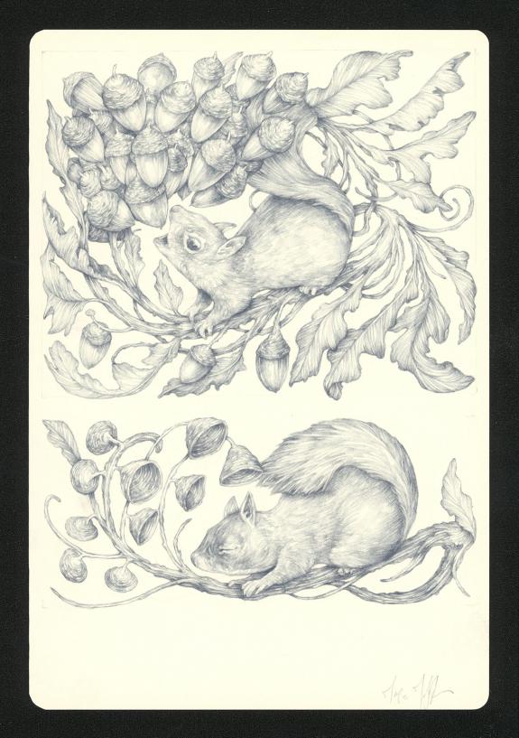 Marco Mazzoni - Journaux troublés, Illustration originale