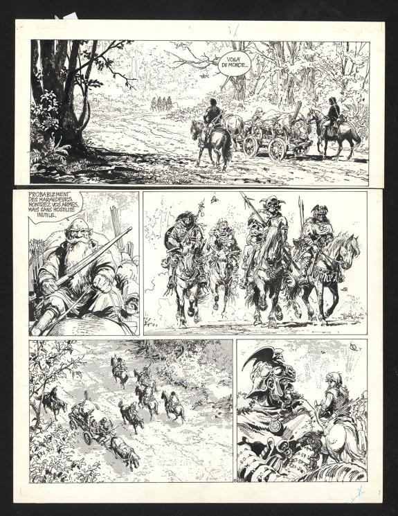 Grzegorz Rosinski - Thorgal, Les Archers, Planche originale 