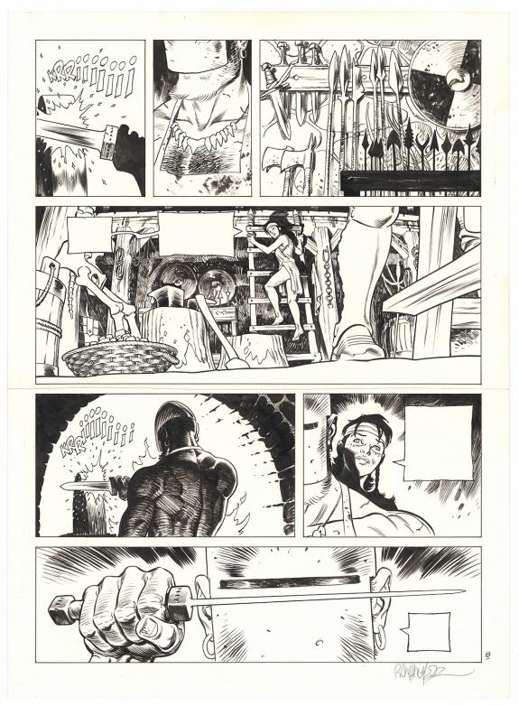 Ralph Meyer - Asgard, Pied-de-fer, Planche originale n&deg;08