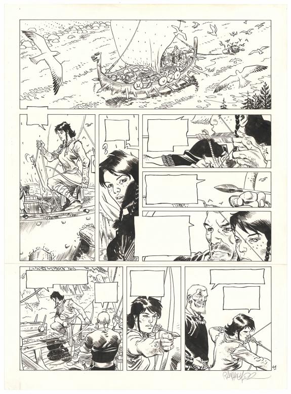 Ralph Meyer - Asgard, Pied-de-fer, Planche originale n&deg;44