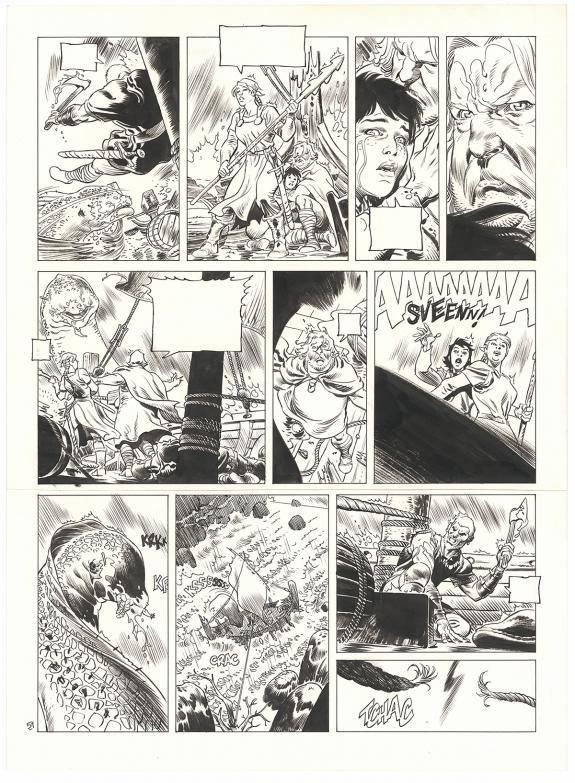 Ralph Meyer - Asgard, Pied-de-fer, Planche originale n&deg;51