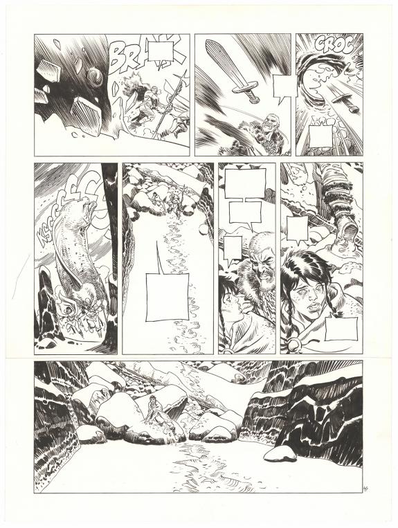 Ralph Meyer - Asgard, Pied-de-fer, Planche originale n&deg;46